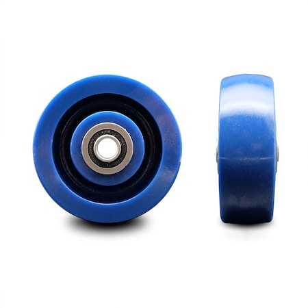 Service Caster SCC - 4" Solid Polyurethane Wheel Only w/Ball Bearing-1/2" Bore-700 lbs Capacity SCC-SPUB420